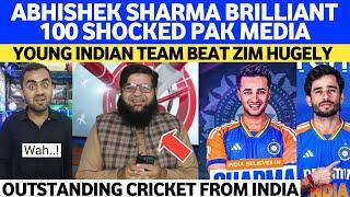 Omg! Abhishek Sharma BRILLIANT 100 Bamboozled Zimbabwe By 100 Runs | Young India Team BIG WIN Vs Zim