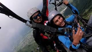 Paragliding training fly with acro feeling