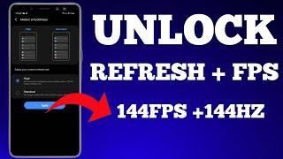 Unlock 144fps Snapdragon + 144hz No-Root 100% Working | Max FPS Fix Lag - No Root