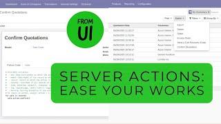 Add Contextual Action Using Server Action To Ease Your Work In Odoo