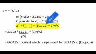 Determining Heat Using q = mCDT