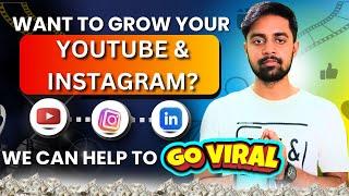 Want to GROW your YOUTUBE and INSTAGRAM? We Can Help to GO VIRAL with our #videoediting