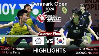 YANG Po Hsuan /HU Ling Fang vs KIM Won Ho /JEONG Na Eun | Denmark Open 2024 Badminton