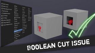 Solve you Boolean cut modifier issue..