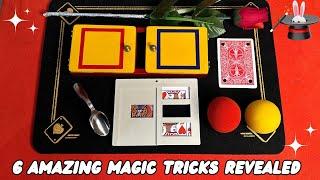 6 Amazing Magic Tricks Revealed 🪄IN LIVE #magic #tricks #magictricksvideos #tutorial