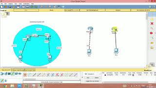 Configure RIP,OSPF and BGP protocols using CISCO Packet tracer