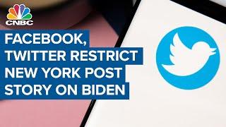 Were Facebook, Twitter right to restrict distribution of the New York Post story on Joe Biden?