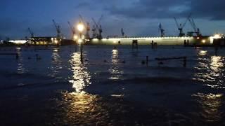 Altona Fischmarkt Hochwasser 10.02.2020