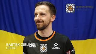 Krispol Września vs KKS Mickiewicz Kluczbork 3:1 Wywiad z Bartkiem Zielińskim -  Libero