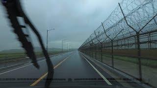 ASMR Driving in the Rain (No Talking, No Music) - Round Trip from Seoul to Ganghwa Island