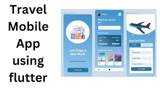 flutter project | Travel Mobile App using flutter