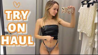 [4K] No Bra & Playful Crop Top | Transparent Try On Haul by Adele