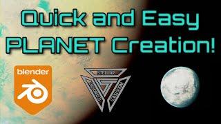 Quickly Make A Planet In Blender  |  Tutorial