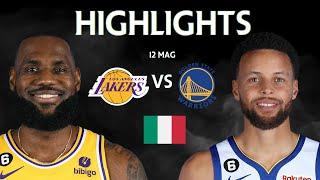 30 PUNTI DI LEBRON IN GARA 6 (Highlights NBA ITA Lakers vs Warriors, 12 Mag)