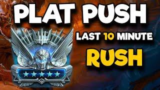 LAST MINUTE RUSH | PLAT PUSH EP.4 | RAID SHADOW LEGENDS