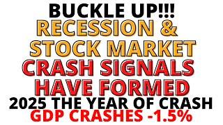 Buckle Up! A Recession & Stock Market CRASH are Coming! GDP CRASHES -1.5% - Recession Warning Signs