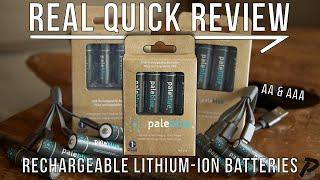 paleblue Lithium USB Rechargeable AA & AAA Battery: Real Quick Review