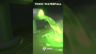 Here’s how a Toxic Waterfall is done in Unity! #unity #gamedev #vfx