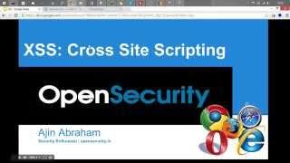 Cross Site Scripting (XSS) Attacks for Pentesters from OpenSecurity