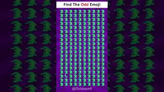 Find The Odd Emoji  #emojichallenge #findtheoddemojiquize