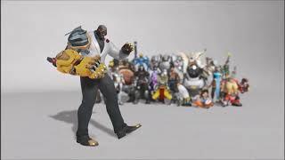 Overwatch dances with the "right" music. Including Ashe, Wrecking Ball and Baptiste.