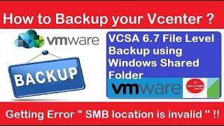 How to Backup Vcenter