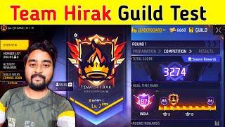 Team Hirak Guild Test Live Today | Hirak 360 Gaming | Free Fire Live Stream Today Live Now