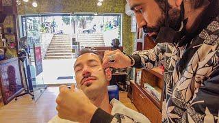 11/10 Shave & Threading by Syrian Barber of Cairo (ASMR) 