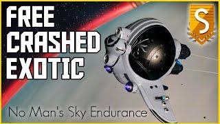 No Man's Sky Endurance - FREE CRASHED WHITE GUPPY EXOTIC - S Class -  #nomansskyendurance