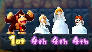 Mario Party 10 - Battle Minigames Donkey Kong Vs The Princesses: Who Will Win?