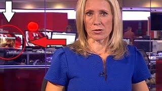 BUSTED ON LIVE TV - BBC Worker Caught Watching an ADULT Video in the Background!