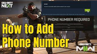 How to Add a Phone number in Call of Duty Modern Warfare II | Phone Number Required In Steam