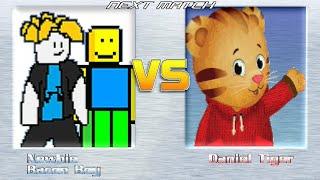 M.U.G.E.N BATTLES | Newbie/Bacon Boy vs Daniel Tiger | Roblox vs Daniel Tiger's Neighborhood