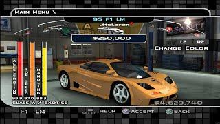 MIDNIGHT CLUB 3 ALL VEHICLES (CARS AND MOTORCYCLES) AT 4K 60FPS [PCSX2 1.6.0]