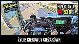 POV Driving Scania V8 530S - Poranek w prowincji Brindisi, w południowych Włoszech