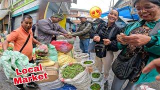 Local Sabjiya Khareednay Sukhia Haat Bazaar Aya 