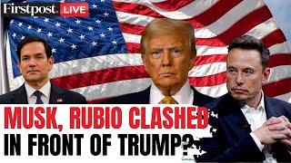 Musk Rubio Clash LIVE: Elon Musk, Rubio Fought over Job Cuts? Trump Denies Report | N18G