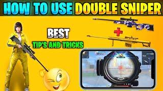 HOW TO USE DOUBLE SNIPER TIPS IN TELUGU | 2 awm in scope trick | #sniper  #awm