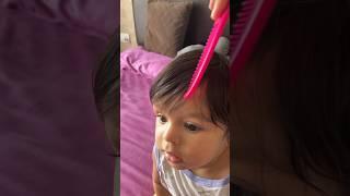 Combing Baby hair ️ #cutebaby #babyhairs #babyshorts #video #ytshorts