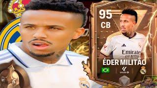 95 RATED CENTURION ÉDER MILITÃO | FC MOBILE GREAT WALL |CARD REVIEW AND GAMEPLAY
