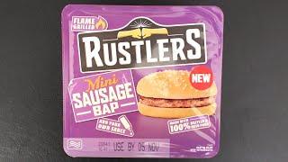 Rustlers NEW ~MINI SAUSAGE BAP~ || £1 || B&M || Airfry and Microwave Technique