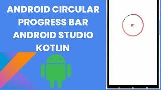 How to Create Circular Progress Bar in Android Studio Kotlin || Horizontal progress bar android