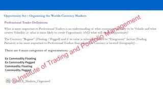 FOREX Market Foundation 1 = Opportunity Set - Sample Video 2