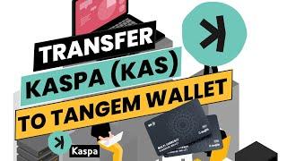 TANGEM WALLET TUTORIAL: How To Transfer Kaspa #KAS To Tangem Wallet | Send #KASPA To #Tangem Wallet