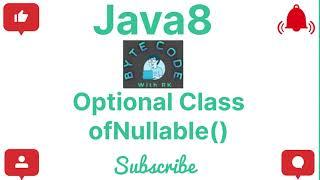 ofNullable() | Optional Class | Java8 | Core Java | Java Programming |#java #java8#optionalclass #4k