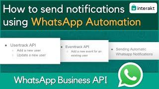 How to send automatic WhatsApp Notifications | Interakt's Track APIs