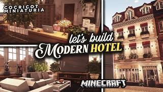 Adding a Hotel to my Town! #1 ️┊Minecraft with Cocricot Miniaturia Mods