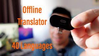 Timekettle Zero: World's Smallest Offline Translator (Supports 40 Lanaguages Including Cantonese)
