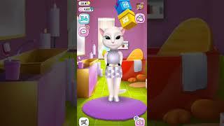 Angela's playing #mytalkingangela2 #angelaplaying #games #shortsfeed