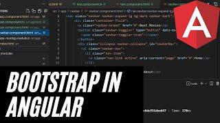 Adding Bootstrap and a Navbar to Angular App - Relearning Angular Part 9